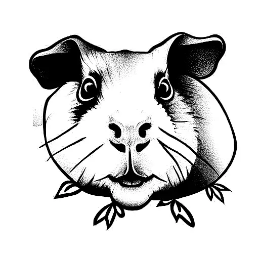 guinea pig tattoo design idea