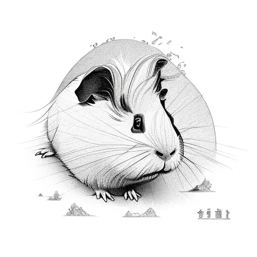 guinea pig tattoo design idea
