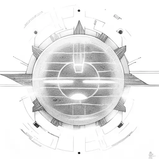 portal opens a new dimension, there are saiyan pods, there's superman taking sun, theres also some star wars ships tattoo design idea