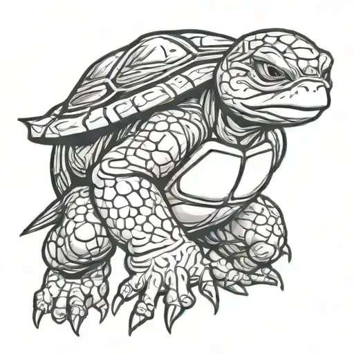 ninja turtle tattoo design idea