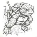 ninja turtle tattoo design idea