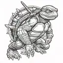 ninja turtle tattoo design idea