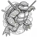 ninja turtle tattoo design idea