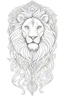 gypsy soul hippie heart spirit of a lion tattoo design idea