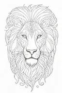 gypsy soul hippie heart spirit of a lion tattoo design idea