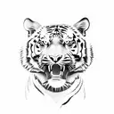 tiger tattoo design idea