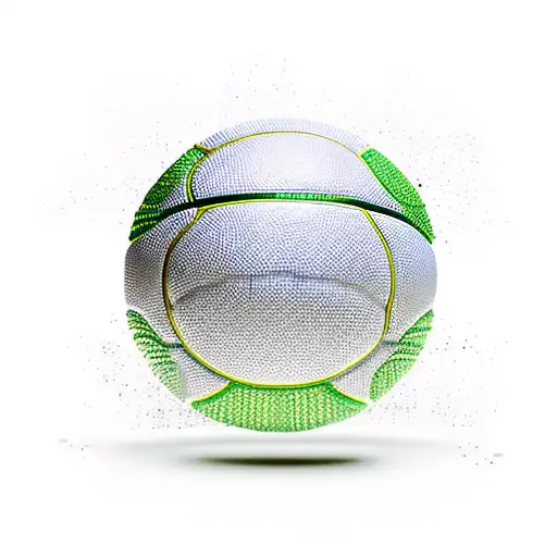 basketball the movie matrix it black and green píxels tattoo design idea