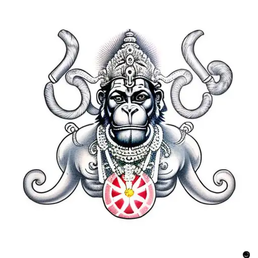 Hanuman dada tattoo |Bajrangbali tattoo |Hanumanji tattoo | Tattoos,  Hanuman tattoo, Bajrangbali