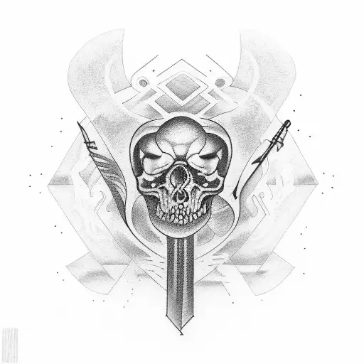 A three-quarter arm sleeve tattoo where the tattoo looks similar to the album cover from the band After the Burial's alb tattoo design idea