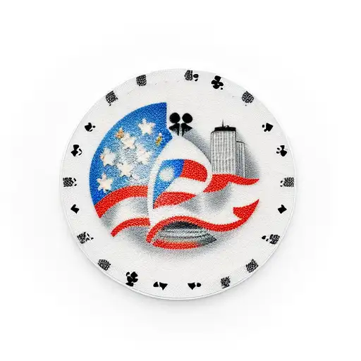 Houston Skyline, Poker Chips, Stock Market tattoo design idea