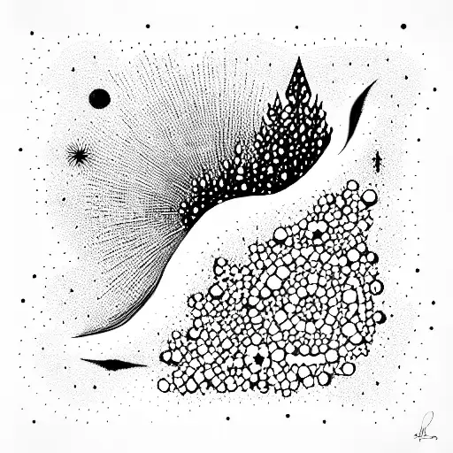 Aurora Borealis tattoo design idea