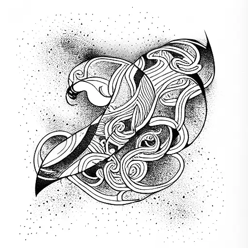 Aurora Borealis tattoo design idea