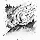 Aurora Borealis tattoo design idea