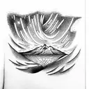 Aurora Borealis tattoo design idea