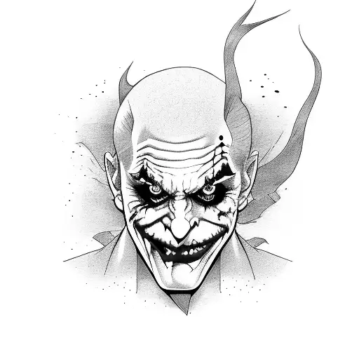 Joker tattoo design idea