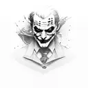 Joker tattoo design idea