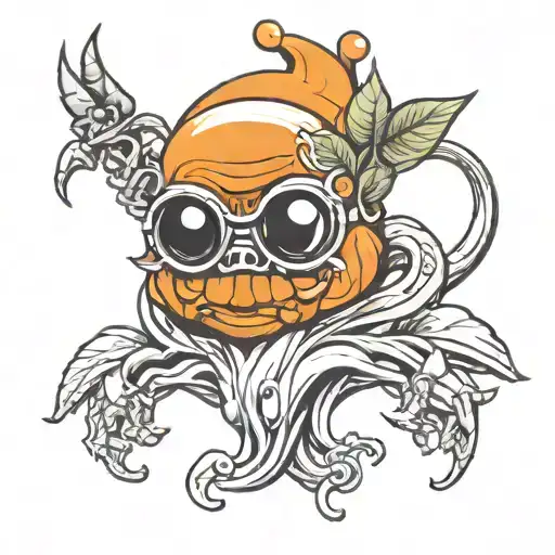 Thug Otto the Orange  tattoo design idea
