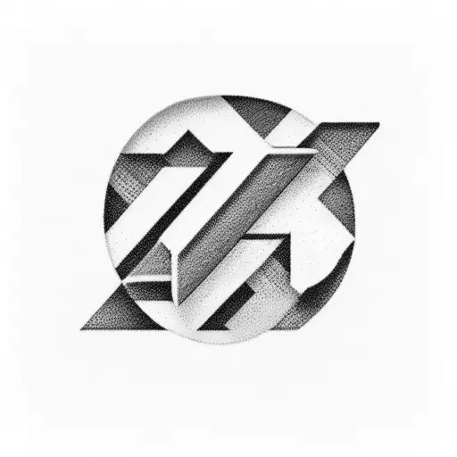 letters R and N represents my dogs tattoo design idea