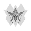 texas flag with Waylon Jennings  tattoo design idea