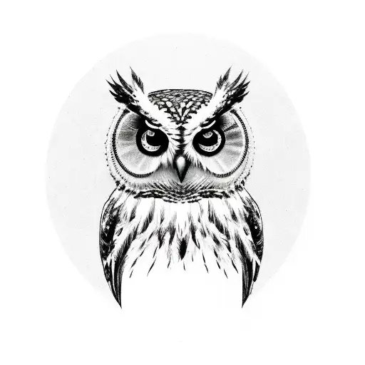 an owl, a broken hourglass, a microphone and boxing gloves tattoo design idea