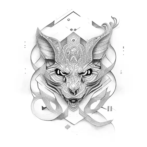 mix of croatian knot called pleter and korean knot called maedeup tattoo design idea