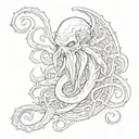 Cthulhu mythos tattoo design idea