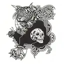 risk taker tattoo design idea