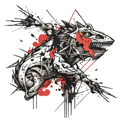 ouroborous bulimia tattoo design idea