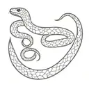 snake eating itself eating disorder awareness symbol tattoo design idea