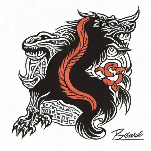 Kosovo Serbia Bozur tattoo design idea