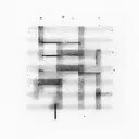 A minimalist design of piano keys fading into the blackness tattoo design idea