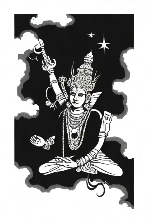 Kalki is Vishnu's final avatar who will end Kali Yuga and restore righteousness. tattoo design idea
