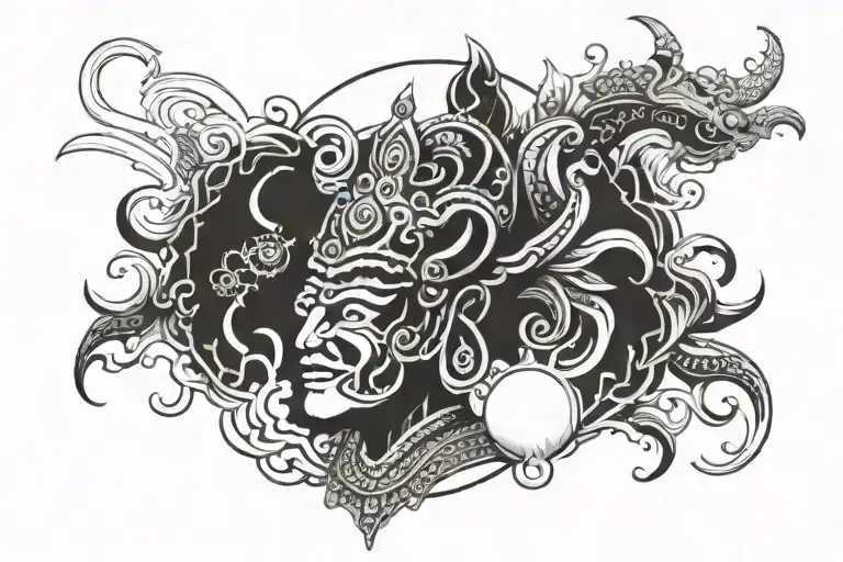 Kalki is Vishnu's final avatar who will end Kali Yuga and restore righteousness. tattoo design idea