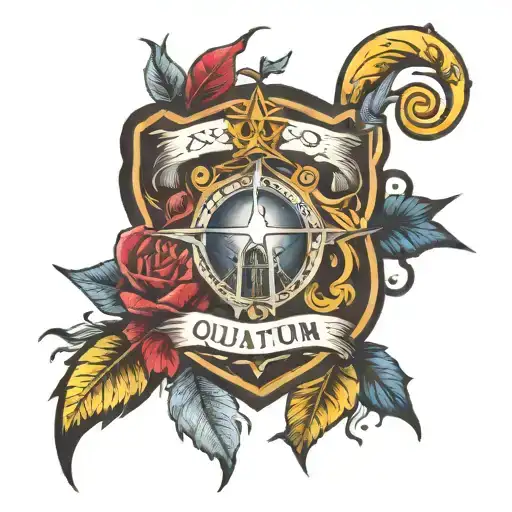 church of quantum  tattoo design idea