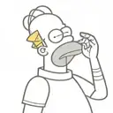 Homer Simpson smoking cigarettes tattoo design idea