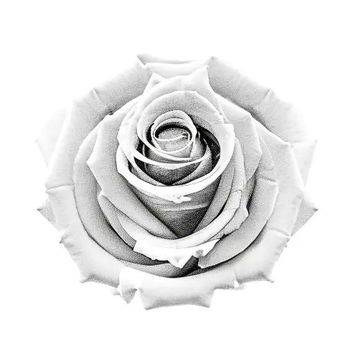 Roman numerals in roses tattoo design idea