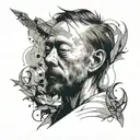 THOM YORKE tattoo design idea