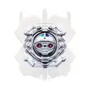 osiris strong and modern robotic tattoo design idea