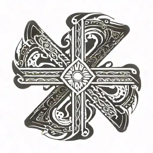 Filipino flag tattoo design idea