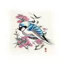 Swallow Bird tattoo design idea