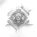 number 8 tattoo design idea