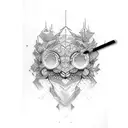 number 8 tattoo design idea