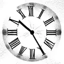 Roman numerals of 1957 with clock and a sunflowrr tattoo design idea