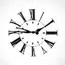 Roman numerals of 1957 with clock and a sunflowrr tattoo design idea