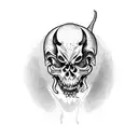 reaper, jester, arm sleeve tattoo design idea