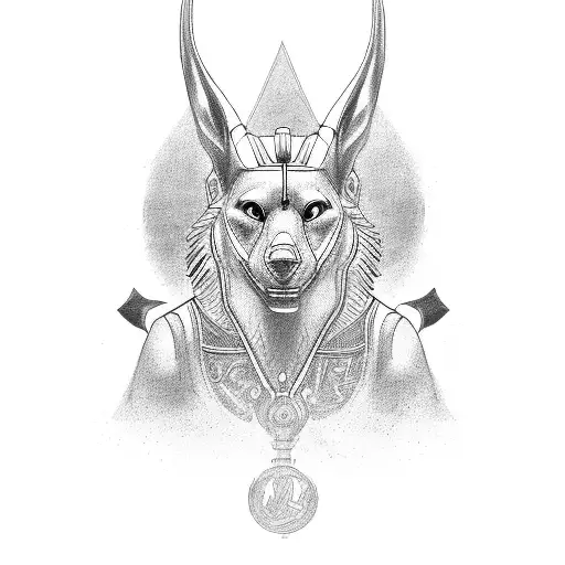 Anubis tattoo design idea