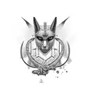 Anubis tattoo design idea