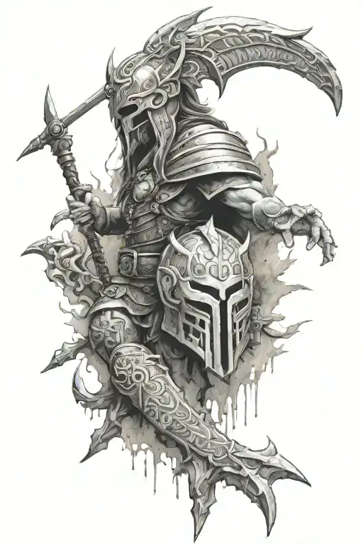 Ragnarok war tattoo design idea