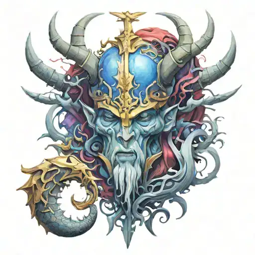 Ragnarok war tattoo design idea