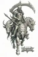 Ragnarok war tattoo design idea